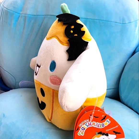 🎃 CINNAMOROLL 🐶 Pumpkin Sanrio Hello Kitty X Squishmallow Halloween 2023 - Picture 2 of 9